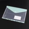 Transparent 11-Hole Loose-Leaf File Bag with Velcro Fastener for Students