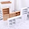 1/12 Dollhouse Miniature Furniture Living Room Cabinet Featuring 4 Section White Plus Wood Colours Available great for daily use