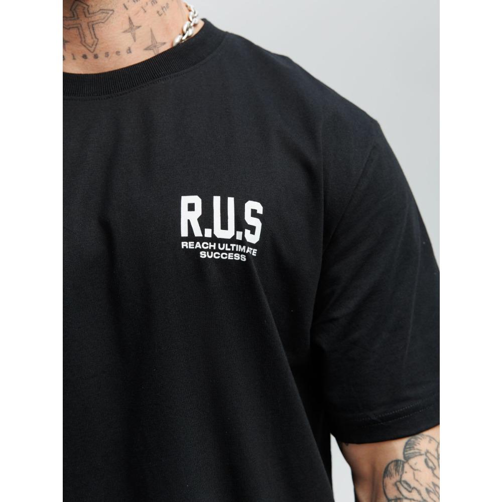 Men's Fashionable T Shirt Short Sleeved Top with Cool Double Headed Eagle Print, a Must Have for Fashionable Men, Suitable for Daily Casual Wear