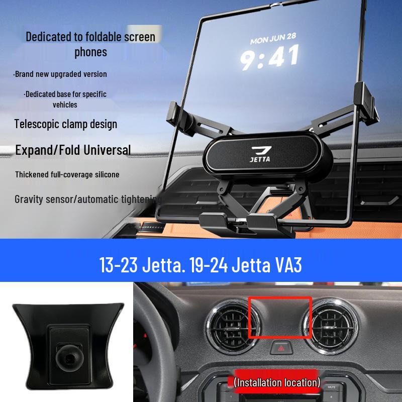 Jetta VA3/VS5/VS7 Car Navigation Foldable Screen Phone Mount for Air Vent.