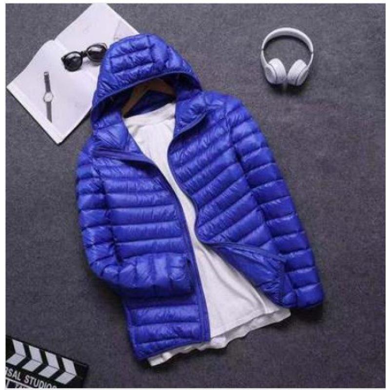Autumn Winter Light Down Jacket Men's Fashion Hooded Short Large Ultra-thin Lightweight Youth Slim Coat Down Jackets