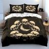 Skull Moon Three-Piece Decoration Set Soft Skin-Friendly Bedding Set Includes 1 Duvet Cover And 2 Pillowcase Gift