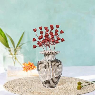 6 Artificial Heart Picks for Valentine's Day Decoration Floral Centerpieces And Vases