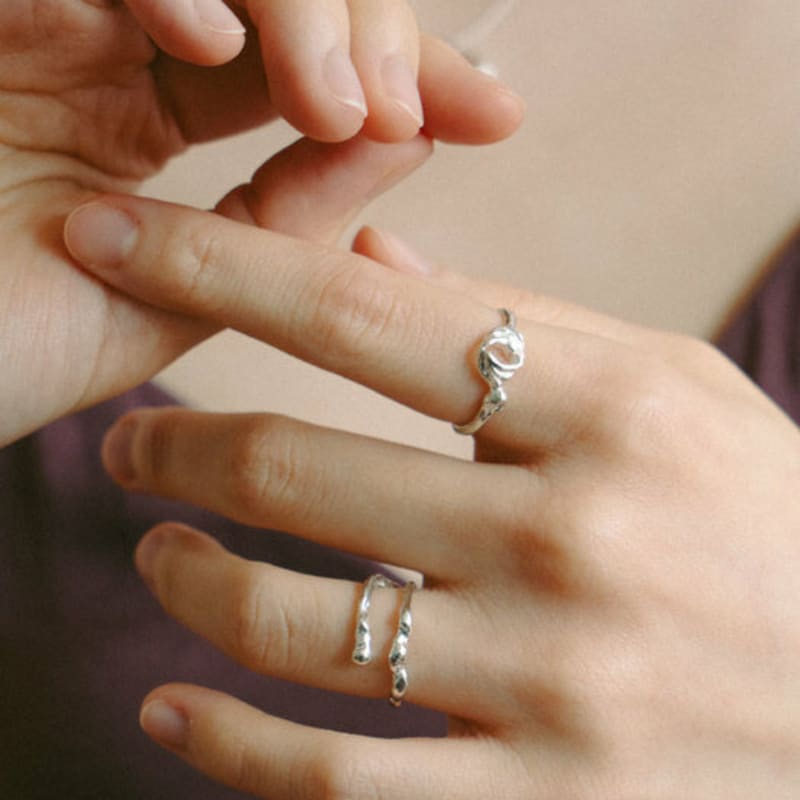 

DOL New leaf ring [silver/gold] gold