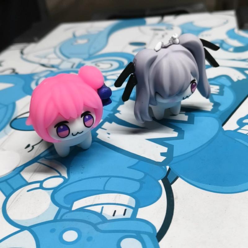 Doro Nikke Goddess Of Victory Dorothy Chibi Figure Pink Dog Game Anime Figurine Desktop Decoration Collectible Model Toy Statue