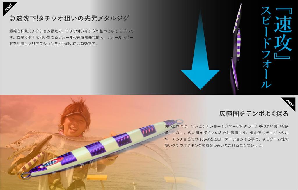 JACKALL Anchovy Metal Type 1 Metal Jig Stripe Lure, 250g, Pink/Glow