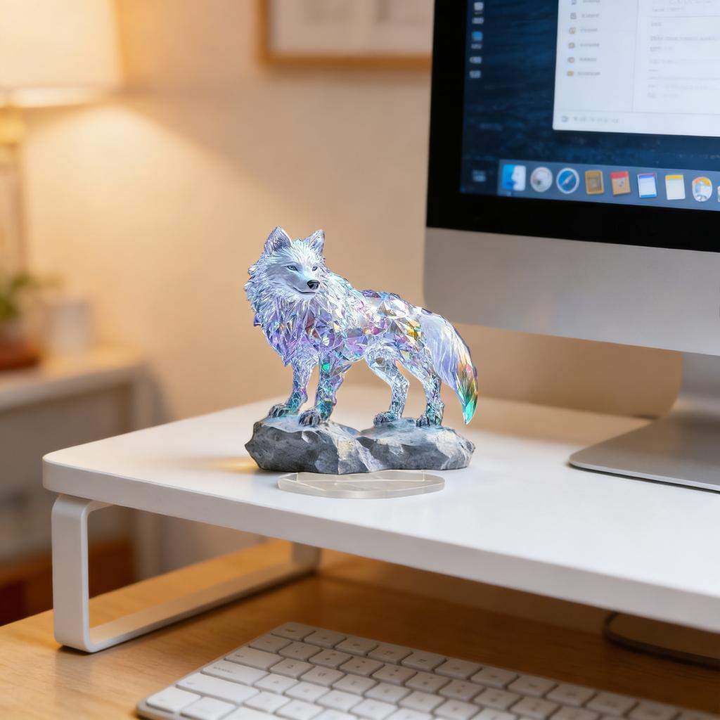 Minimalist 2D Flat Decorative Piece With Base, Multi Colored Acrylic Craft, Suitable For Desktops, Bookshelves, And Other Artistic Decorations.