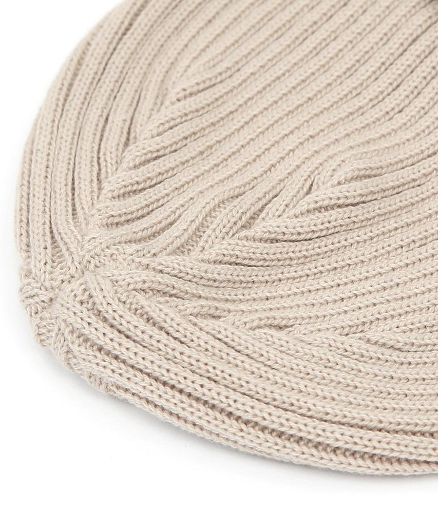 Eondeokeonteulol All-Season Thin Long Beanie Cotton Knit Unisex Logo Beanie Hat Beanie / College Crew / L Oatmeal