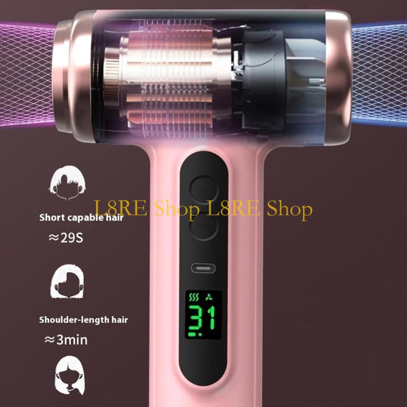 L8RE Hair Blower Electric Drying Machine ABS Texture for Travel and Everyday Use