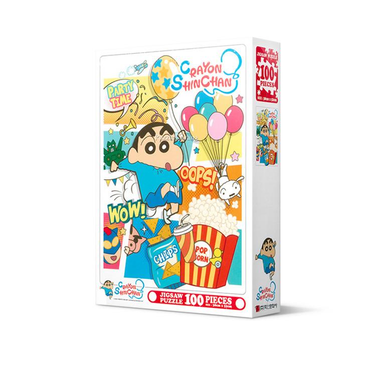 100-teiliges Puzzle – Crayon Shin-chan Popcorn (großes Stück), beliebtes koreanisches Puzzle