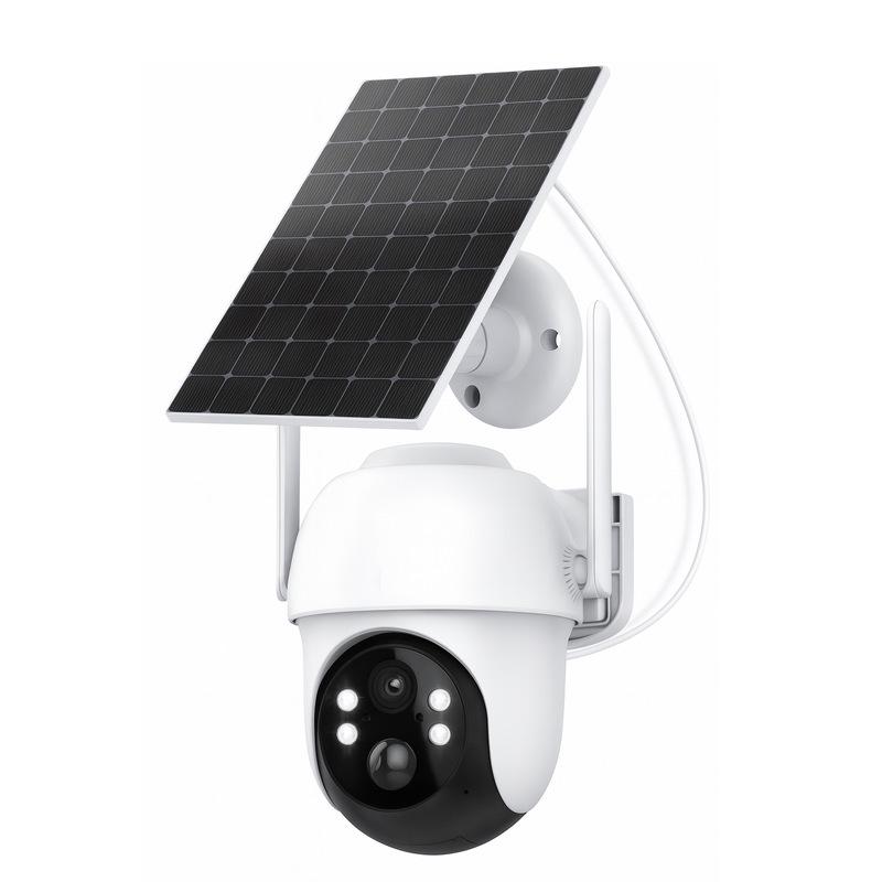 Solar-Powered PTZ WiFi Surveillance Camera with Low Power Consumption and Mobile Remote Access