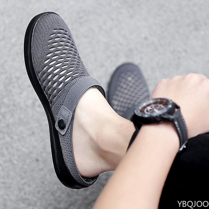 Comfortable Mesh Garden Shoes For Men 2026 New Summer AntiSlip Lightweight Slippers Men Clogs Sandalias Hombre Man Beach Sandals