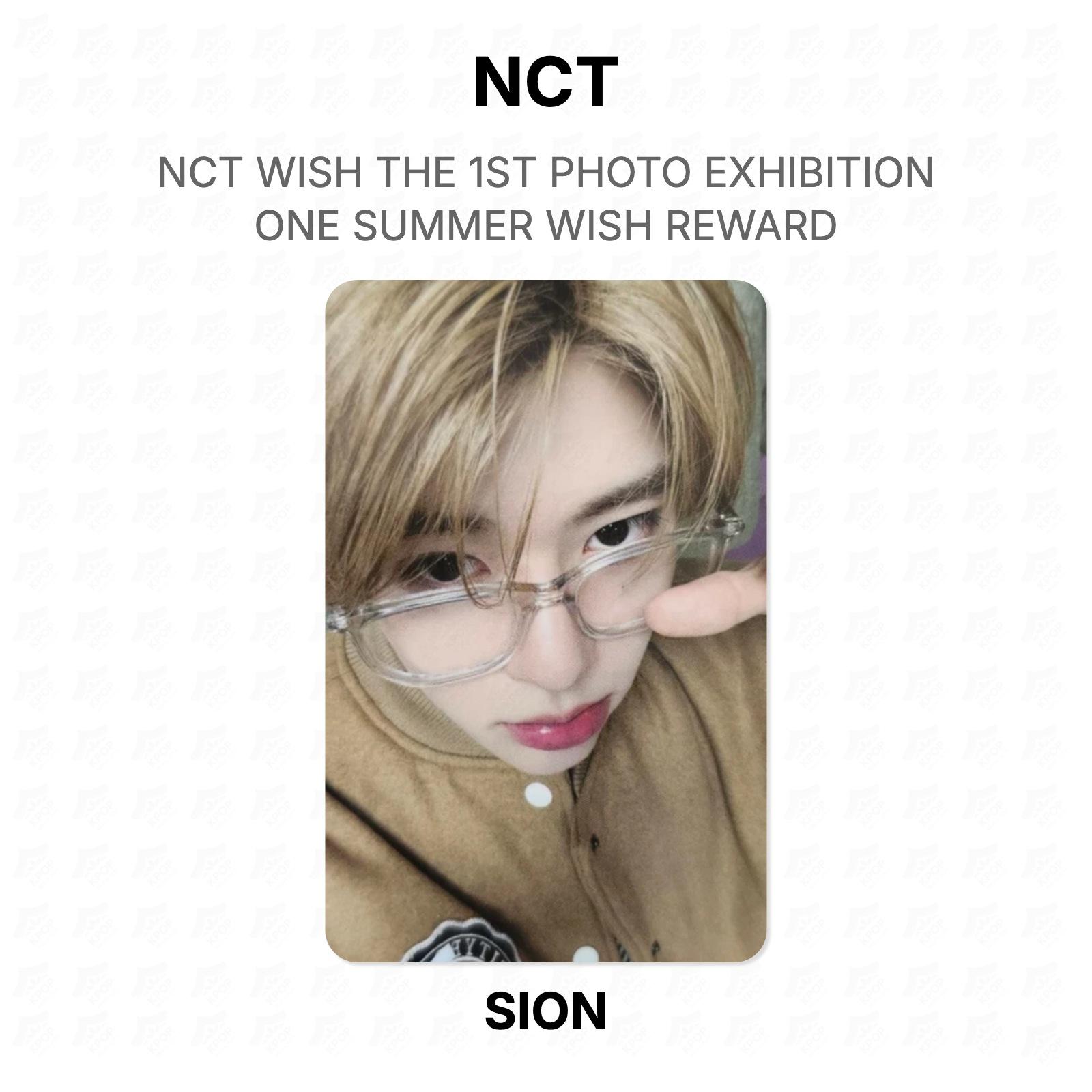 NCT WISH THE 1ST PHOTO EXHIBITION ONE SUMMER WISH REWARD Official Photocard SION