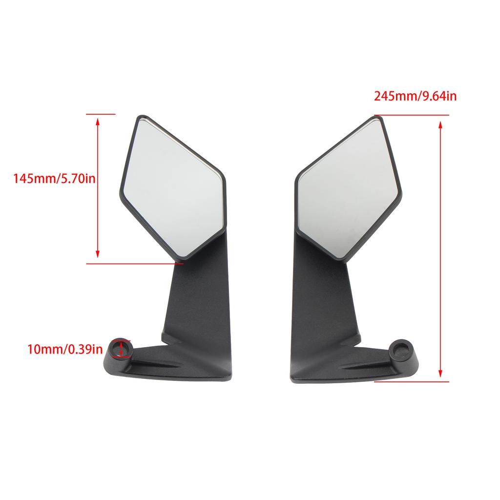 Enduro Scooter Winglet Rearview Mirror Side Rearview For Yamaha Honda Kawasaki Universal Parts Motorcycle Modified Accessories