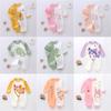 Body bebeluș din bumbac pieptănat cu mânecă lungă, salopetă animal unisex pentru bebeluș, lenjerie termică cu închidere cu capse, onesie moale pentru nou-născut, ținută caldă de iarnă