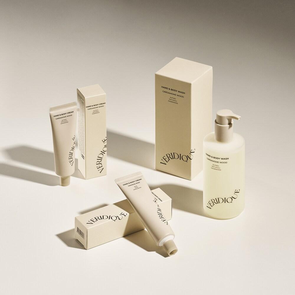 VERIDIQUE Hand & Body Wash 300ML & Cream 50ML Duo Gift Set