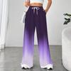 Women's Fashion Loose Drawstring Waist Gradual Casual Sports Pants Casual Pants