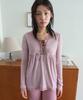 NOFFICIALNOFFICE Lace Trim Lace-Up Top Pink