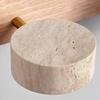 Travertine Wall Light, Wabi-Sabi Style Rotatable LED Lamp, Dimmable Lighting for Bathroom Mirror & Vanity Area