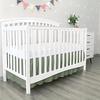 Silentnight 100% Egyptian Cotton Crib Skirt / Dust Ruffle Ð High Thread Count, Soft & Breathable, Ruffled Nursery Bedding for Cribs & Toddler Beds