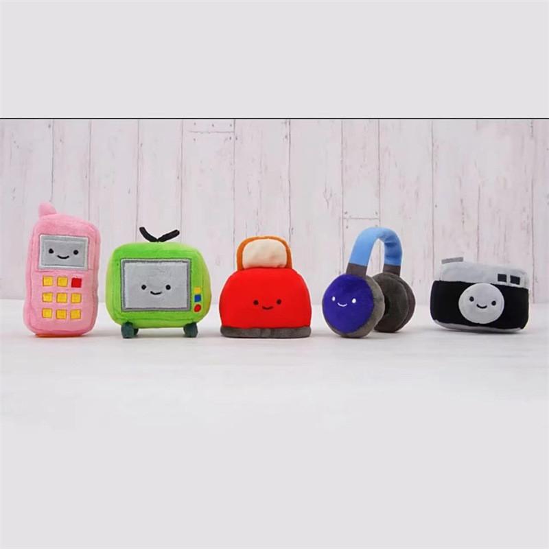 Adorable Creative Plush Little Eyes Tv Phone Charm Keychain Soft Doll Accessory