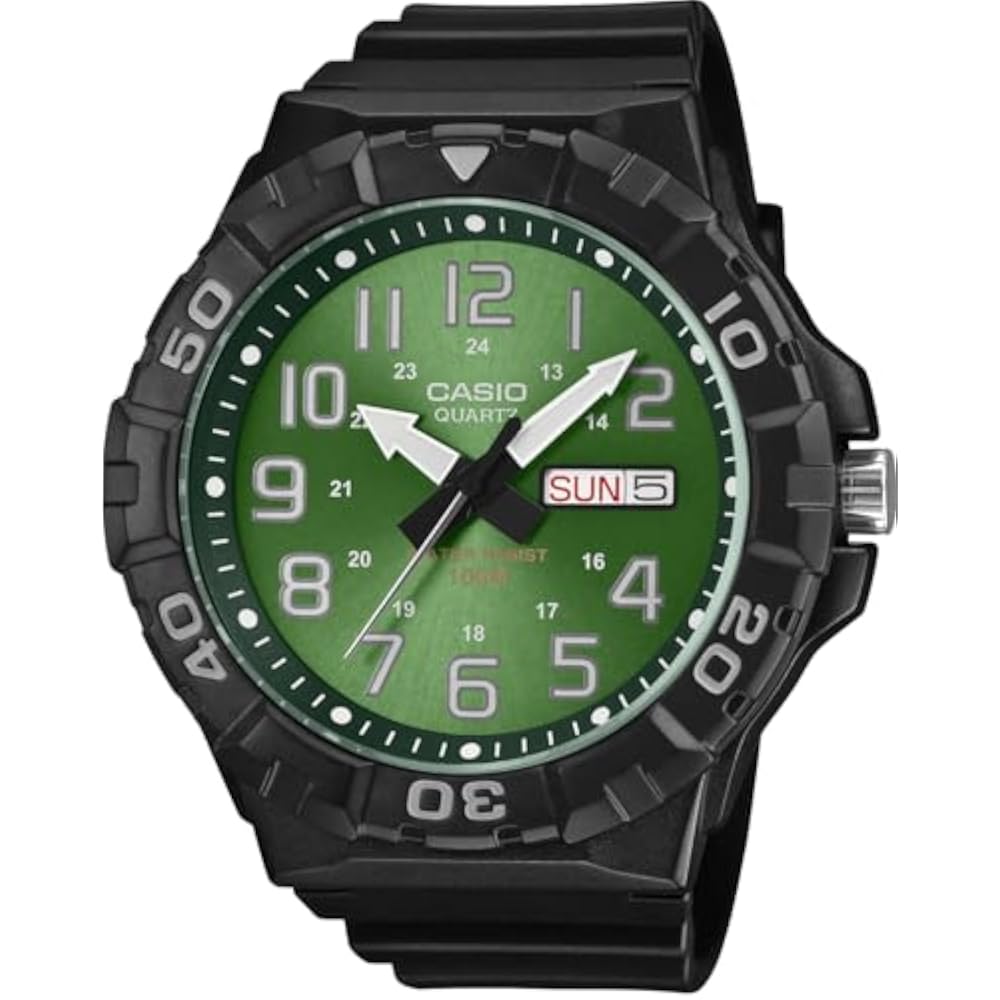 [CASIO] Standard STANDARD BIG FACE Quartz Watch MRW-210H-3BV Men's Green Kyokko Dial Overseas Mod...