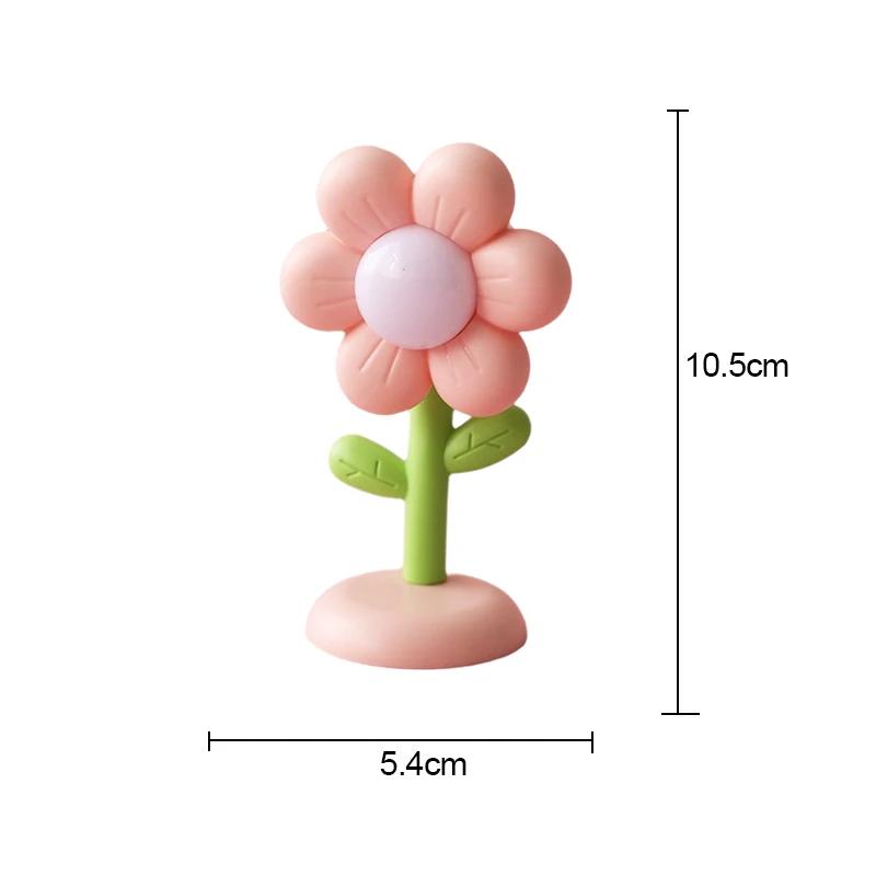 Cute Mini LED Flower Night Light Small Table Lamp Desktop Bedside Bedroom Ambient Light Children Toy Kids Holiday Gift Ornament