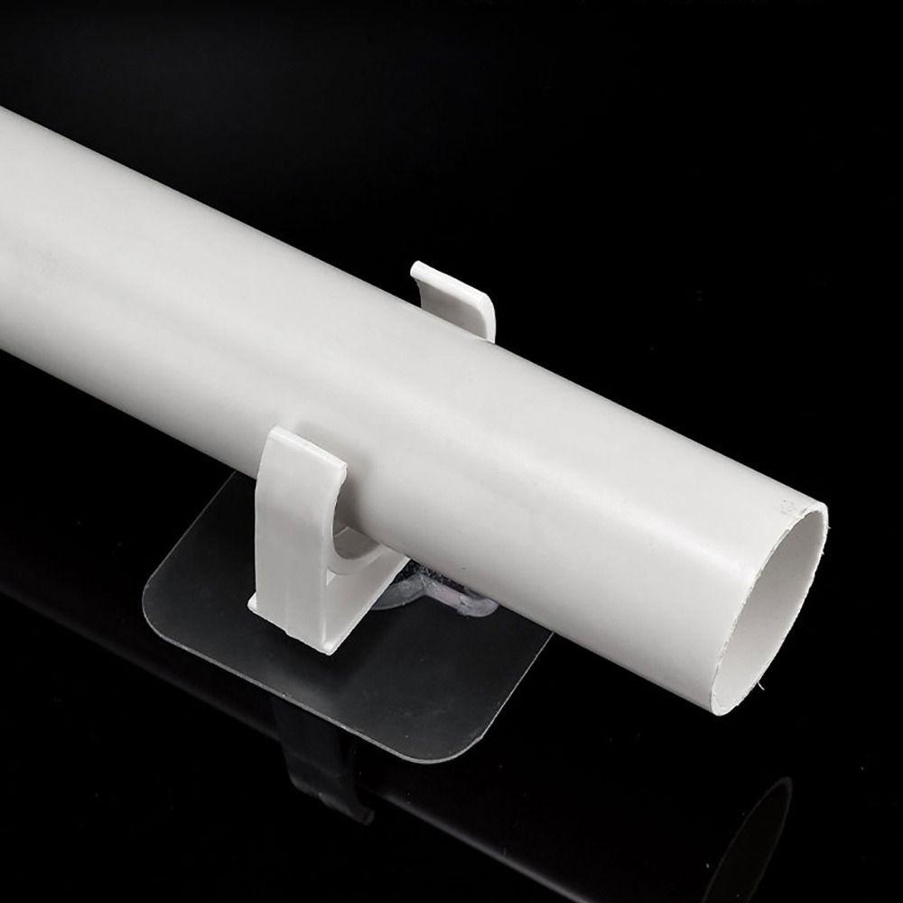 1/5Pcs Punch-free Self-adhesive Pipe Clamp Garden Irrigation Tube Clip Connector Water Tube Holder