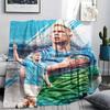 Kevin De Bruyne Bedruckte Flanelldecke, weicher Überwurf für Schlafzimmer Sofa, waschbar, Fußballfanartikel, tolles Geschenk.