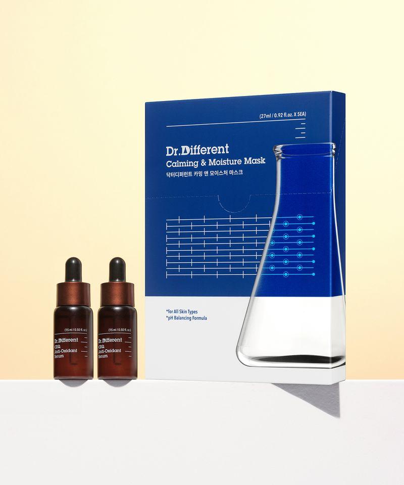 CEQ Antioxidant Serum (2-pack) + Calming & Moisture Mask (5 sheets)