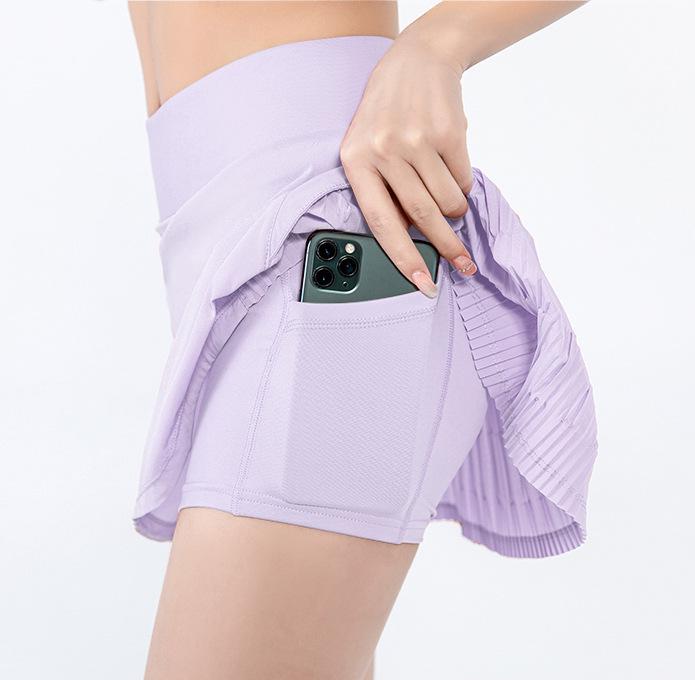 

Женские спортивные шорты с быстрой сушкой 2024 - Защищающие от просвечивания, дышащая теннисная юбка и тренировочные штаны для бега Extra Large