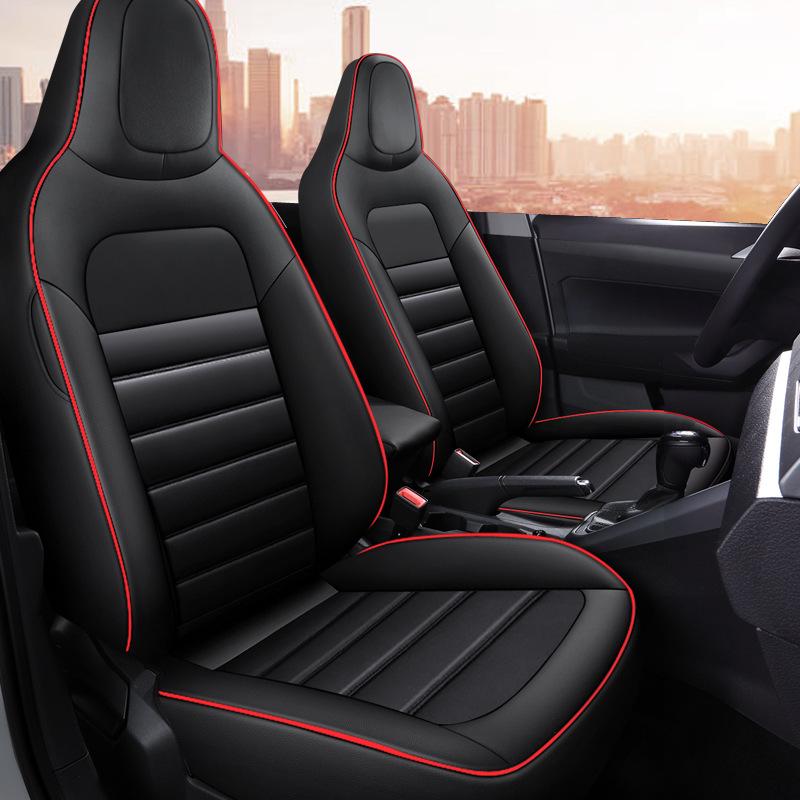 HMGJ Custom Car Seat Covers for Volkswagen POLO Plus – Full Package, All-Season Mats.