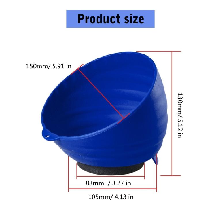 150mm Diameter Cup Magnetic Nut Cup Universal Magnetic Bowls Nuts and Bolts Organizers Multifunction Tray for Small Part