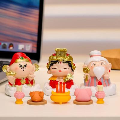 Cartoon Lucky God Desktop Ornaments Set