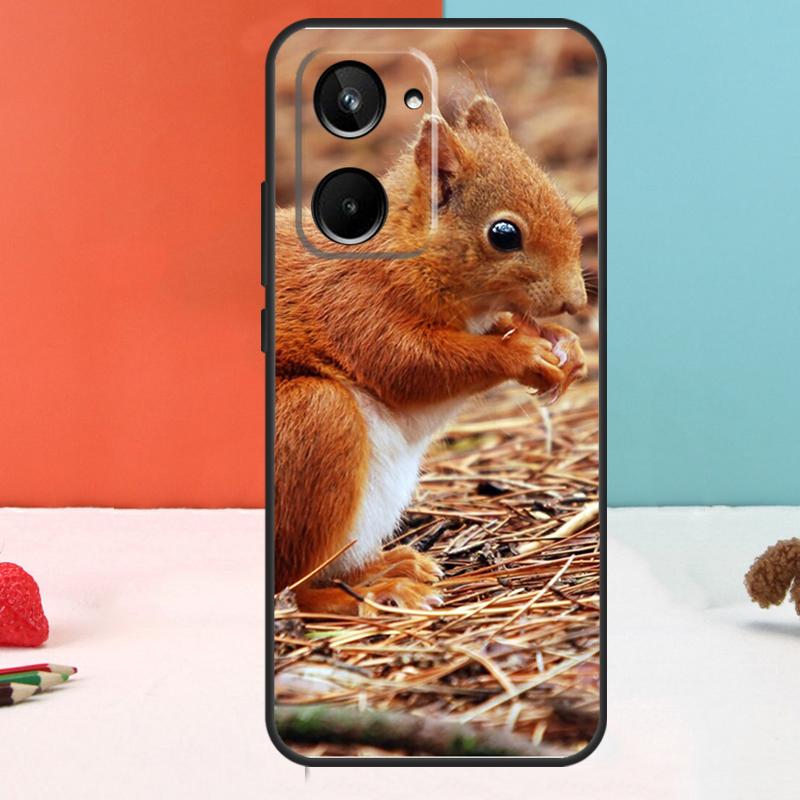 Squirrel Cute Animals For Realme C67 C75 C71 C55 C53 C61 C33 C63 C51 10 11 12 13 14 15 Pro Plus C65 GT7 Pro Case