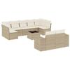 VidaXL Garden Lounge Set with Cushions 10 Pcs, Patio Sofas, Patio Furniture Set, Outdoor Furniture, Beige 3223027