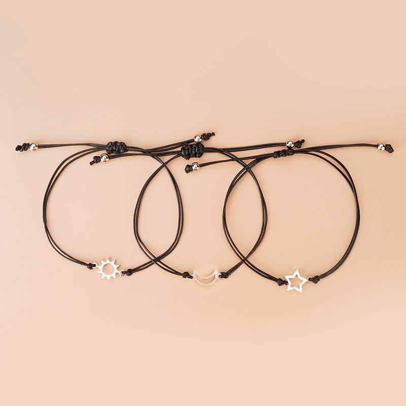 3 Stück/Set Freundschaftskarten-Armbänder Fernbeziehungs-Versprechensarmband Party Geburtstagsgeschenk für beste Freunde Schwestern