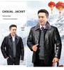 50-Year-Old Dad's Plus Velvet Thickened Leather Jacket for Middle-Aged & Elderly Men - Winter Cotton Padded Grandpa Jacket