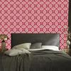Wallpaper Geometric Pattern Red and Coral for Living Room and Bedroom 50x1000