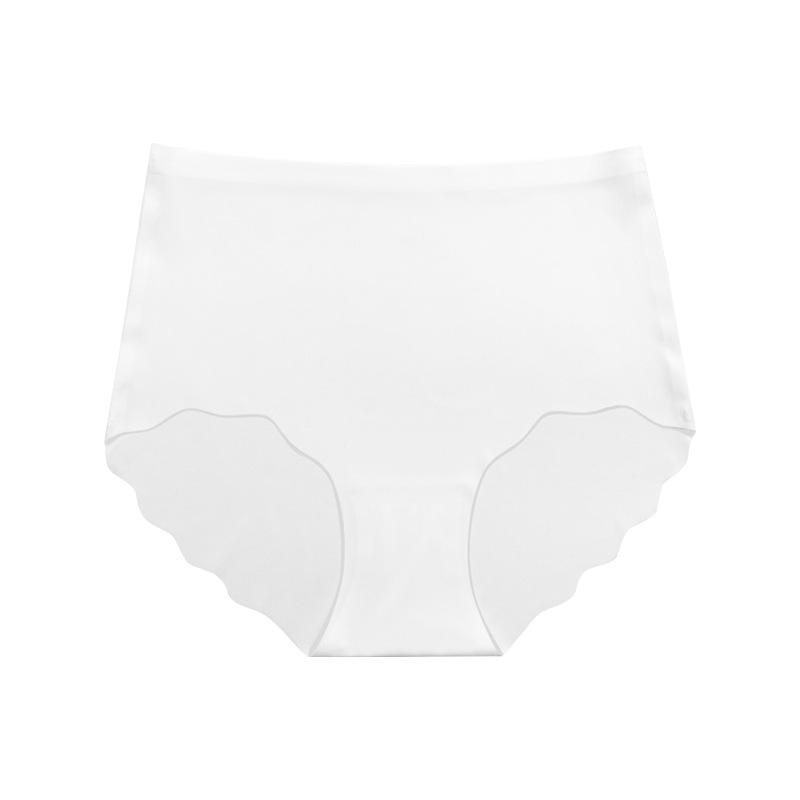 Seamless High Waist Ice Silk Tummy Control Yoga Briefs for Women