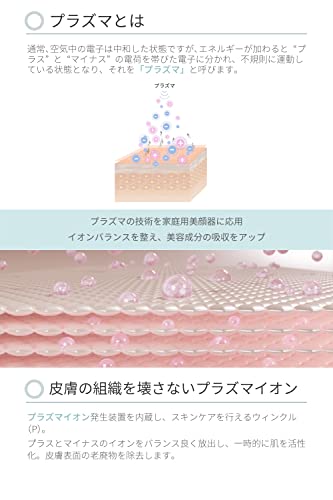 Areti Plasma Ion Facial Beauty Device, Battery-Operated, Vibrating, with Cotton Ring, Wrinkle (b2026WH)