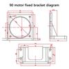 Aluminum Motor Holder Stand Load Capacity Mounting Bracket For Resilient Instrumentation Wellness Device Holder
