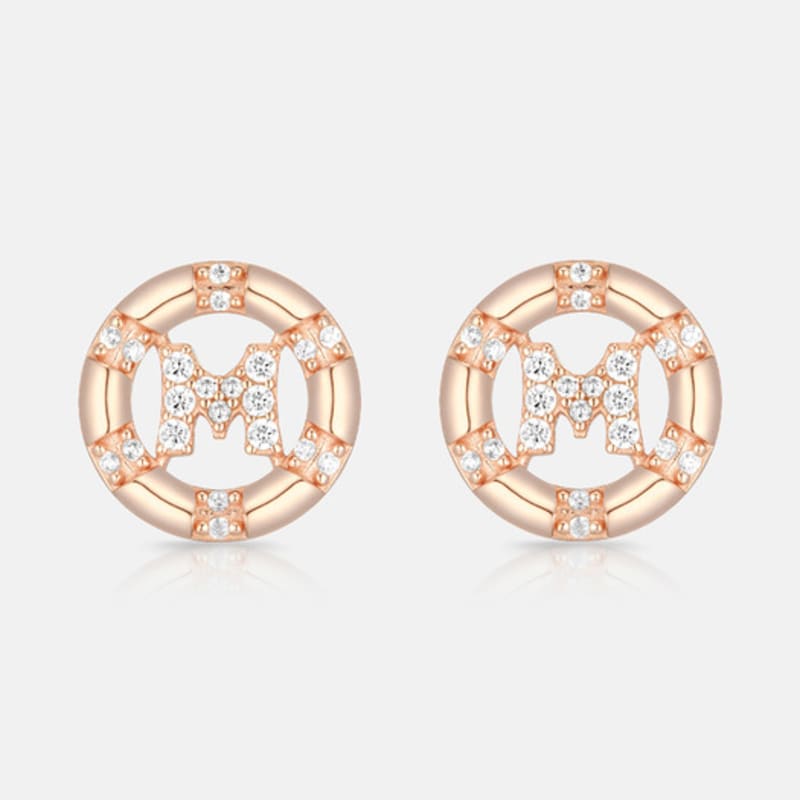 METROCITY JEWELRY M Basic Sterling Silver Rose Earrings A241SE9081RPA