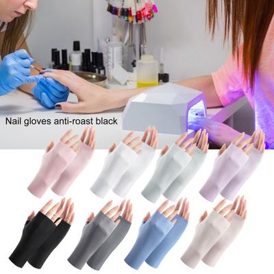 Tragbare Nail Art Handschuhe Atmungsaktiver dünner Sonnenschutz