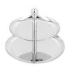 Polished Surface Serving Platter Double Layer Structure Storage Tray Display Tray  Dessert Display