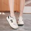 Fashion Women Shoes 2025 Spring Autumn New Fashion Breathable Mesh Non Slip Platform Sneakers Height Increase Lace-up Women Casual Shoes