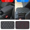 Car Center Console Box Pad Protector Universal Armrest Pad Cover Non-slip Soft Fiber Leather Auto Decoration Styling Arm Rest