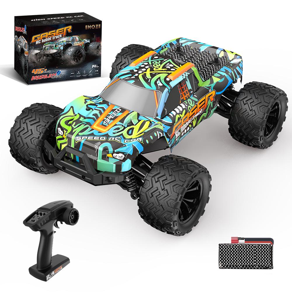 45KM/h High Speed RC Toy Truck - 1:14 4WD 4x4 Off Road Drift Racing - Super Brushless Waterproof Remote Control Car