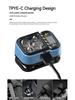 LED Rechargeable Fishing Headlamp with Sensors and Battery Indicator Super Bright Camping Light Using XPG+COB Lamp Beads