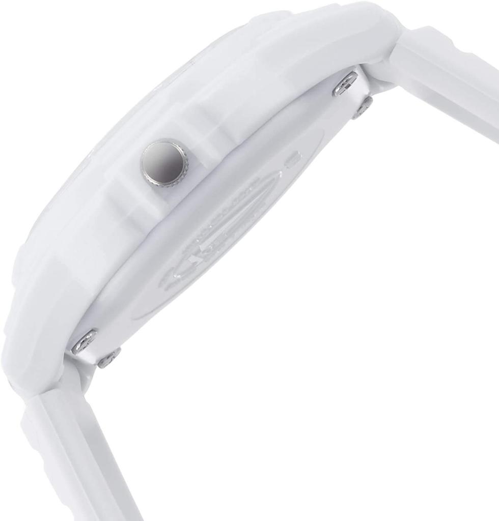 Citizen Analog Waterproof Wristwatch with Urethane White and Pink Q&Q VS06-006 Women's Strap,